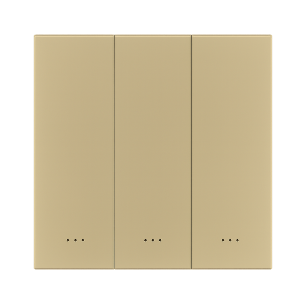 Akubela Smart Key Switches 3 Gang Gold