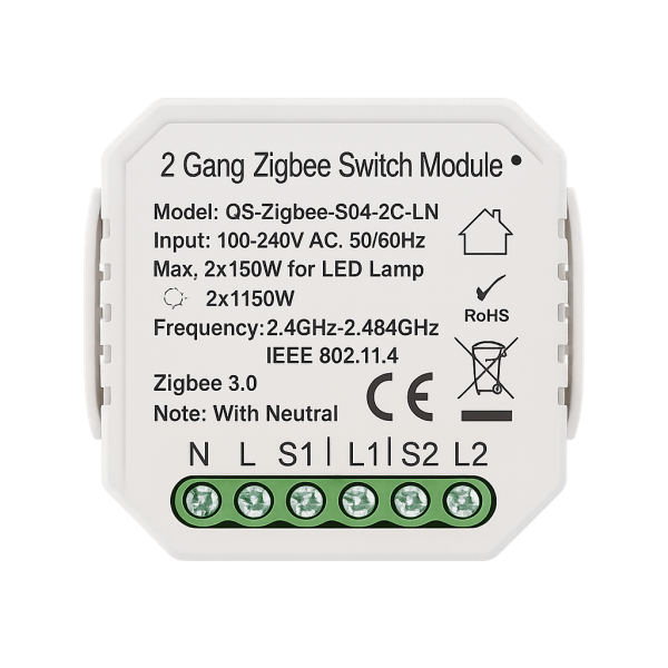 Akubela Switch Module 2 Gang
