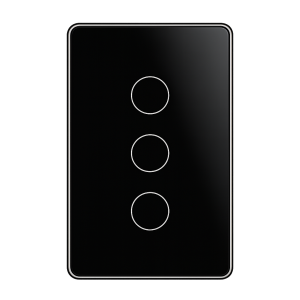 Akubela Touch Switch US version 3 Gang Black
