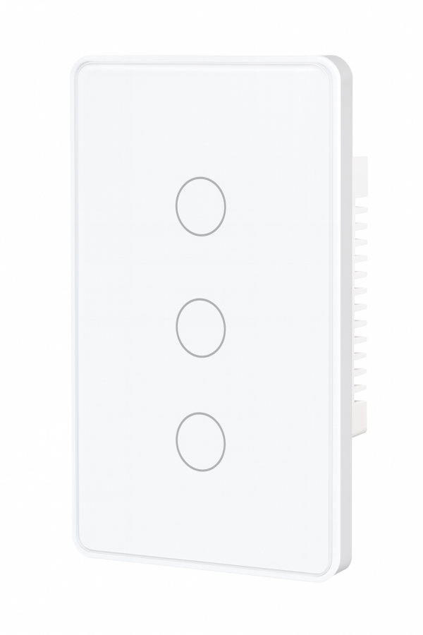 Akubela Touch Switch US version 3 Gang Whtie