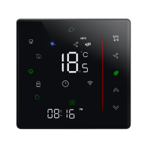 Akubela ZigBee Fan Coil Thermostats Series BAC-006 ‌Black