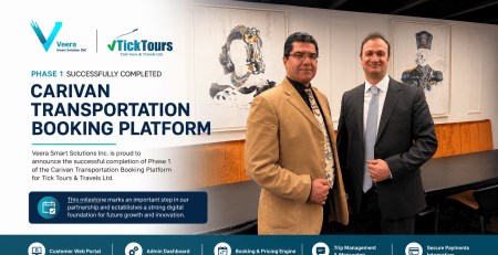 Veera Smart Solutions Successfully Completes Phase 1 of the Carivan Transportation Booking Platform